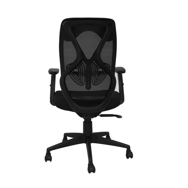 Spider Medium Back Office Chair In Black Colour