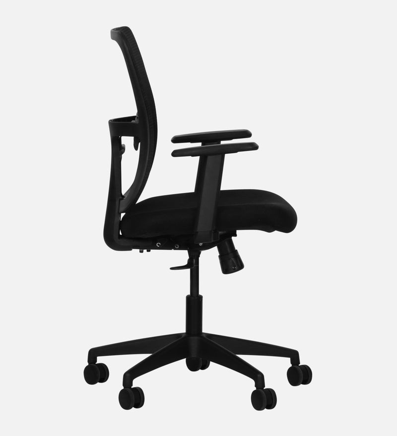 Splendor Medium Back Office Chair In Black Colour