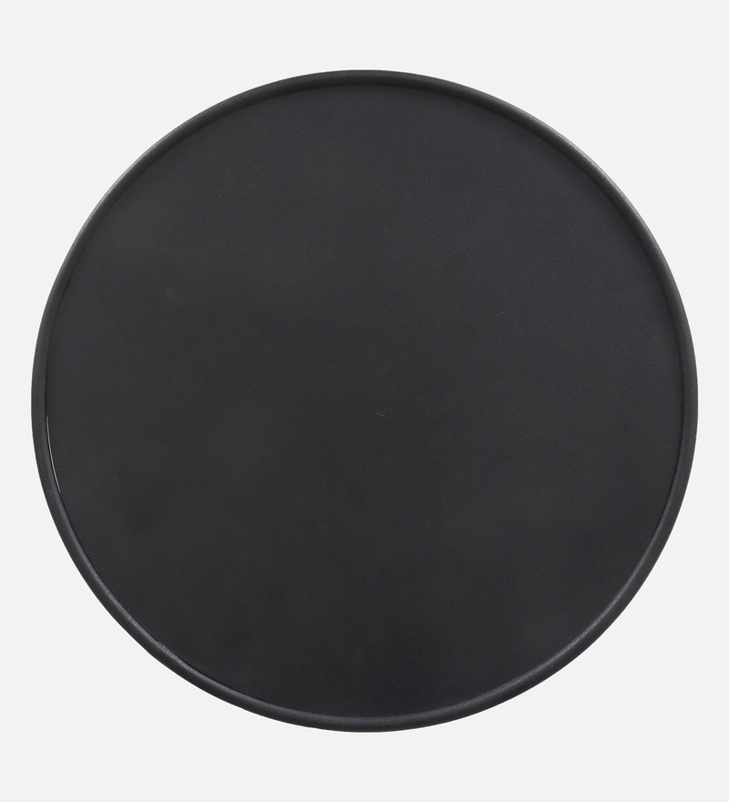 Stirling Iron Side Table In Black & Golden Colour