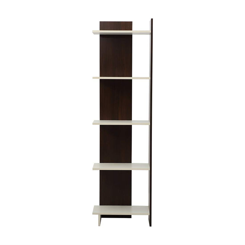 Tisha Engineered wood Bookshelf Frosty White & English Oak finish