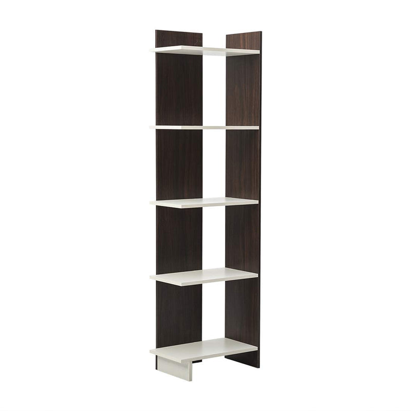 Tisha Engineered wood Bookshelf Frosty White & English Oak finish