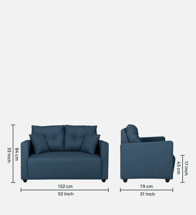 Topaz Fabric 2 Seater Sofa