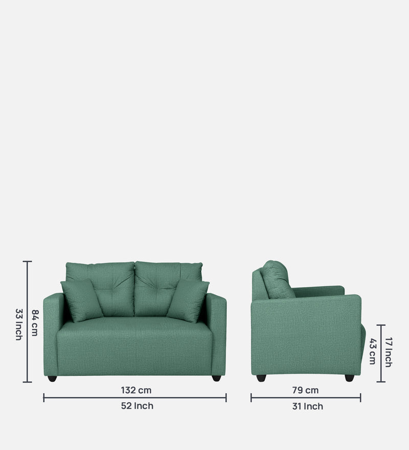 Topaz Fabric 2 Seater Sofa