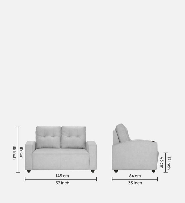 Topaz Fabric 2 Seater Sofa