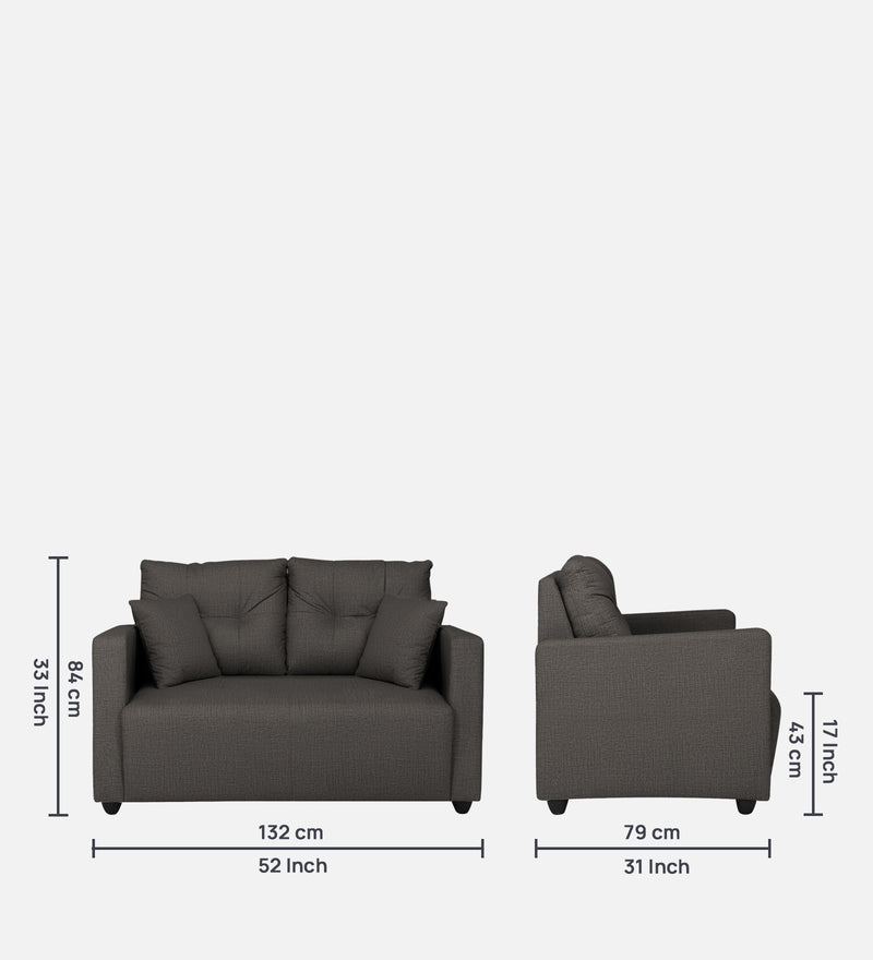 Topaz Fabric 2 Seater Sofa
