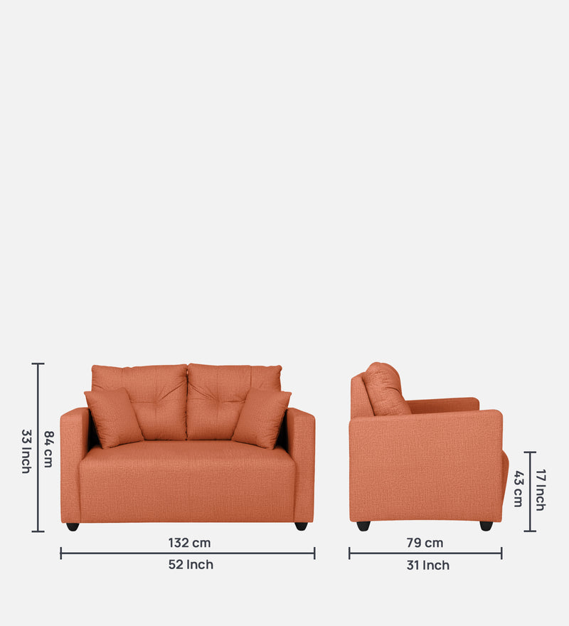 Topaz Fabric 2 Seater Sofa