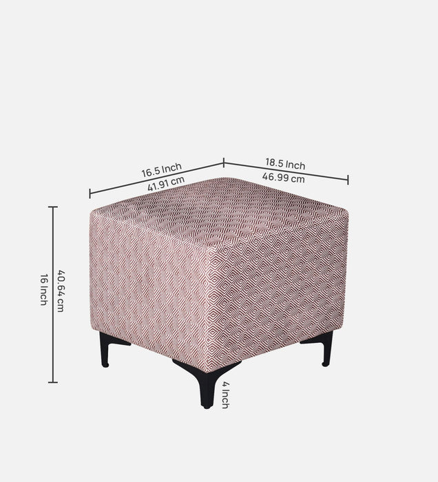 Tornado Fabric Pouffe In Prism Sand Colour