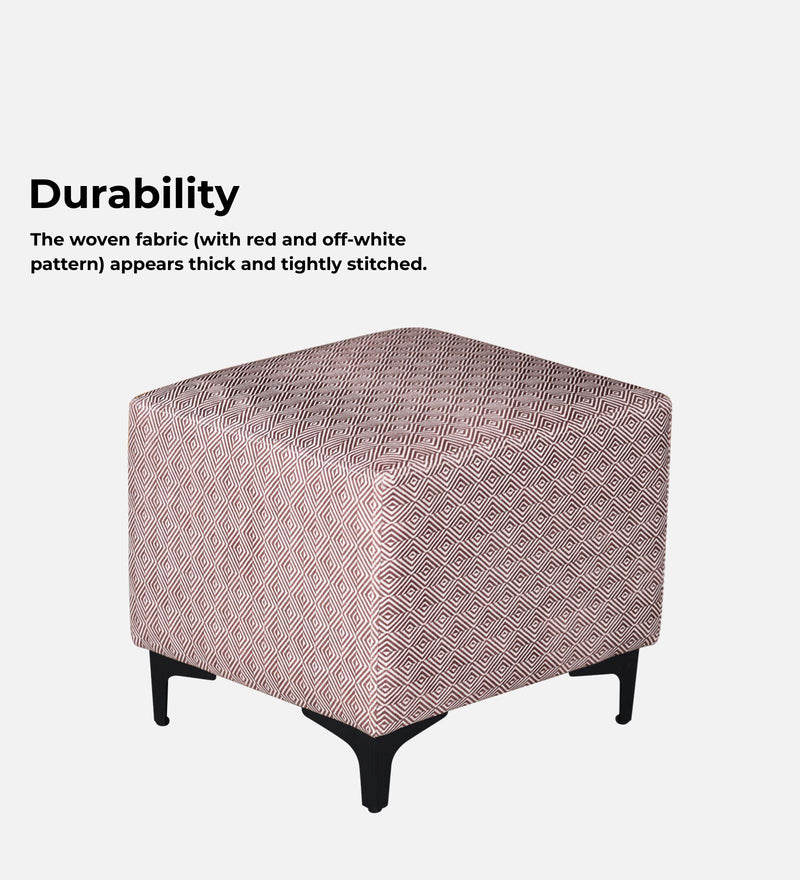 Tornado Fabric Pouffe In Prism Sand Colour