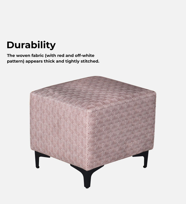 Tornado Fabric Pouffe In Prism Sand Colour