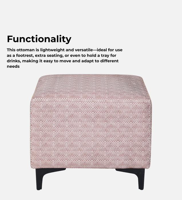 Tornado Fabric Pouffe In Prism Sand Colour