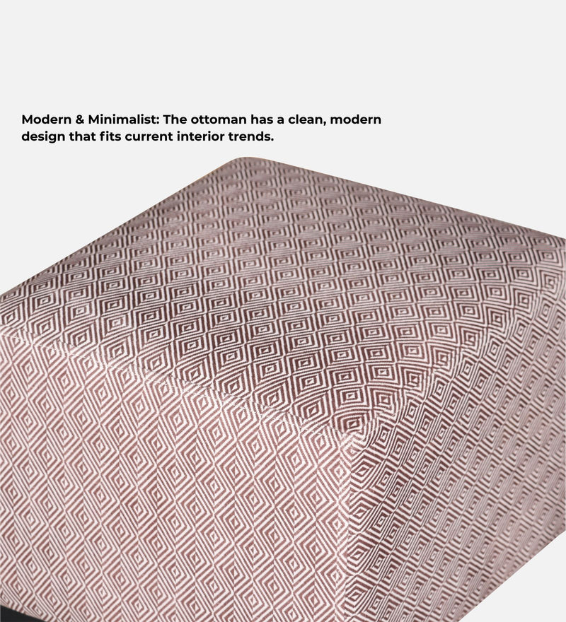 Tornado Fabric Pouffe In Prism Sand Colour