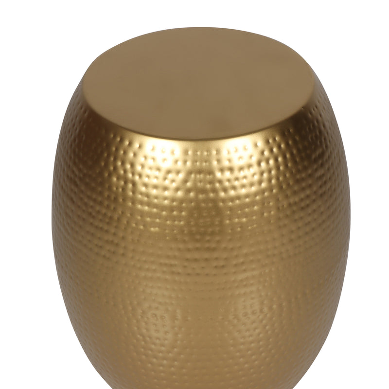 Trafford Metal End Table in Gold Finish