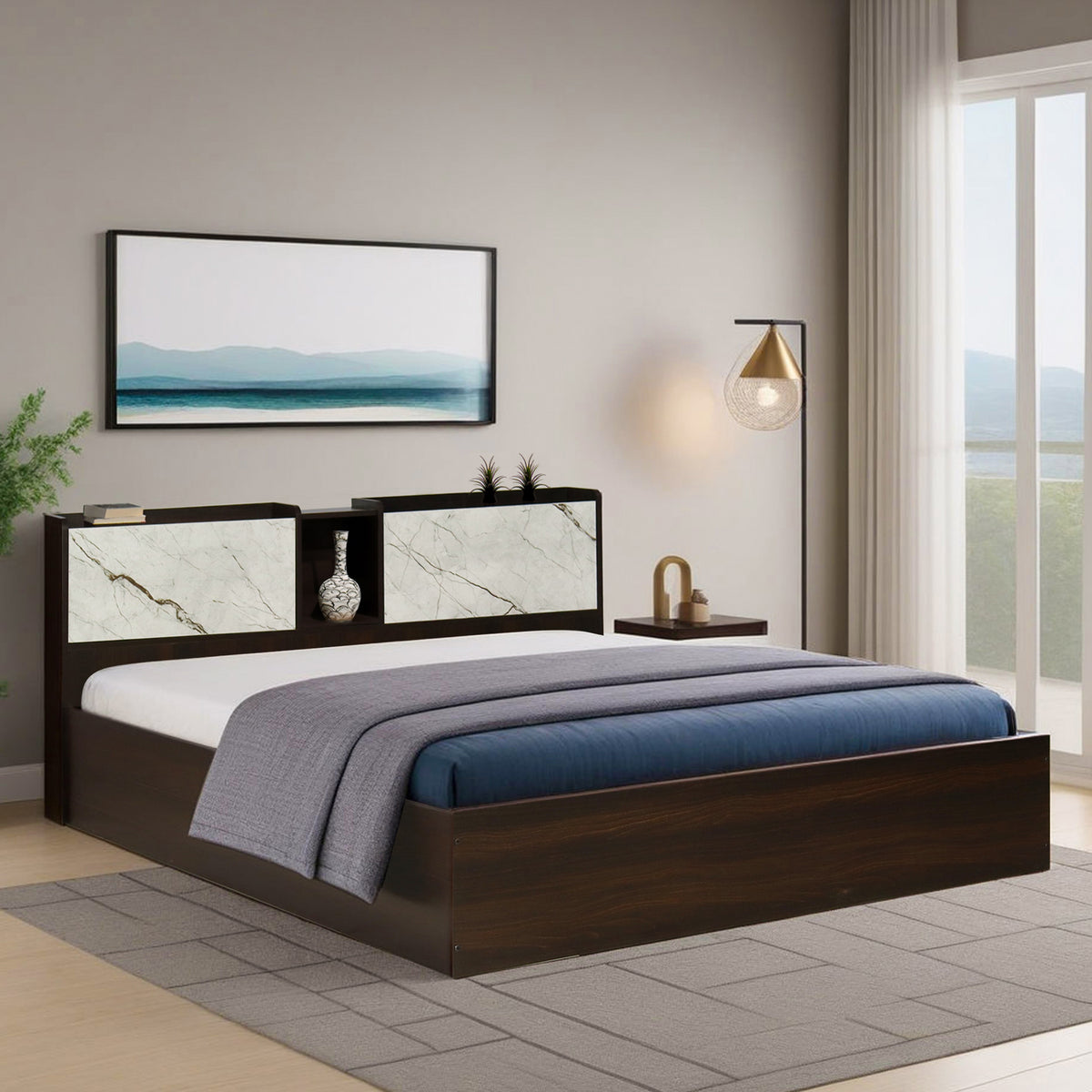 Trinity King Size Bed Without Storage — TREVI FURNITURE