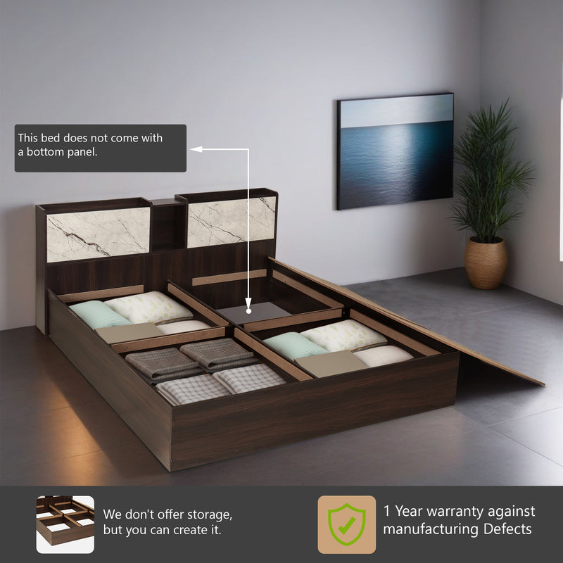 Trinity Queen Size Bed Without Storage