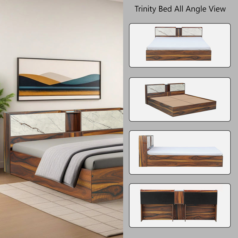 Trinity Queen Size Bed Without Storage