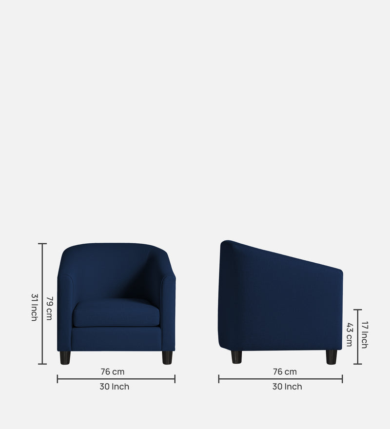 Troy Luxury Fabric Wing Chair