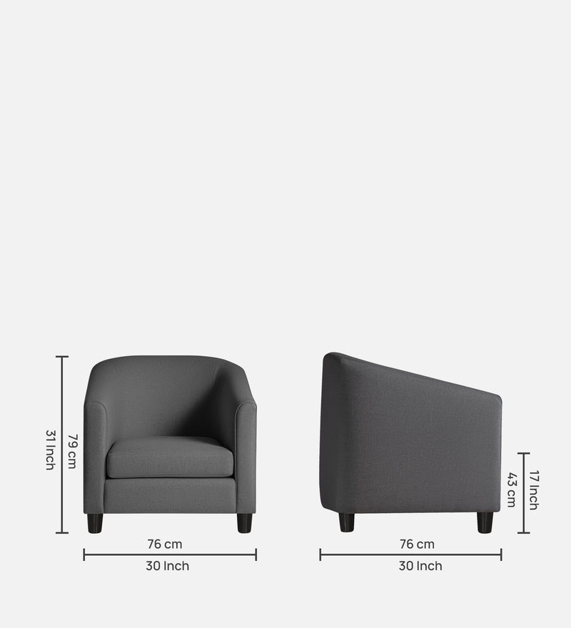 Troy Luxury Fabric Wing Chair