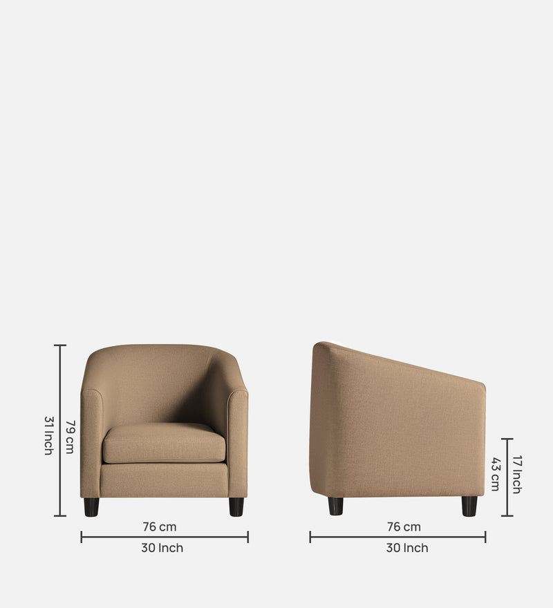 Troy Luxury Fabric Wing Chair