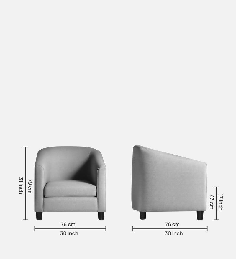 Troy Luxury Fabric Wing Chair