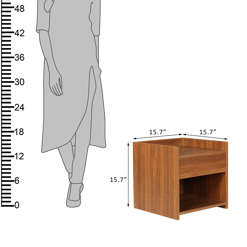 Uno Bedside Table with Drawer