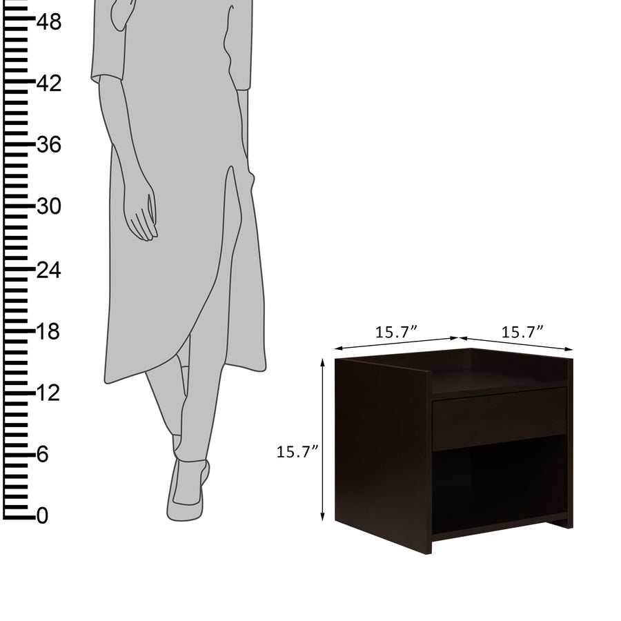 Uno Bedside Table with Drawer