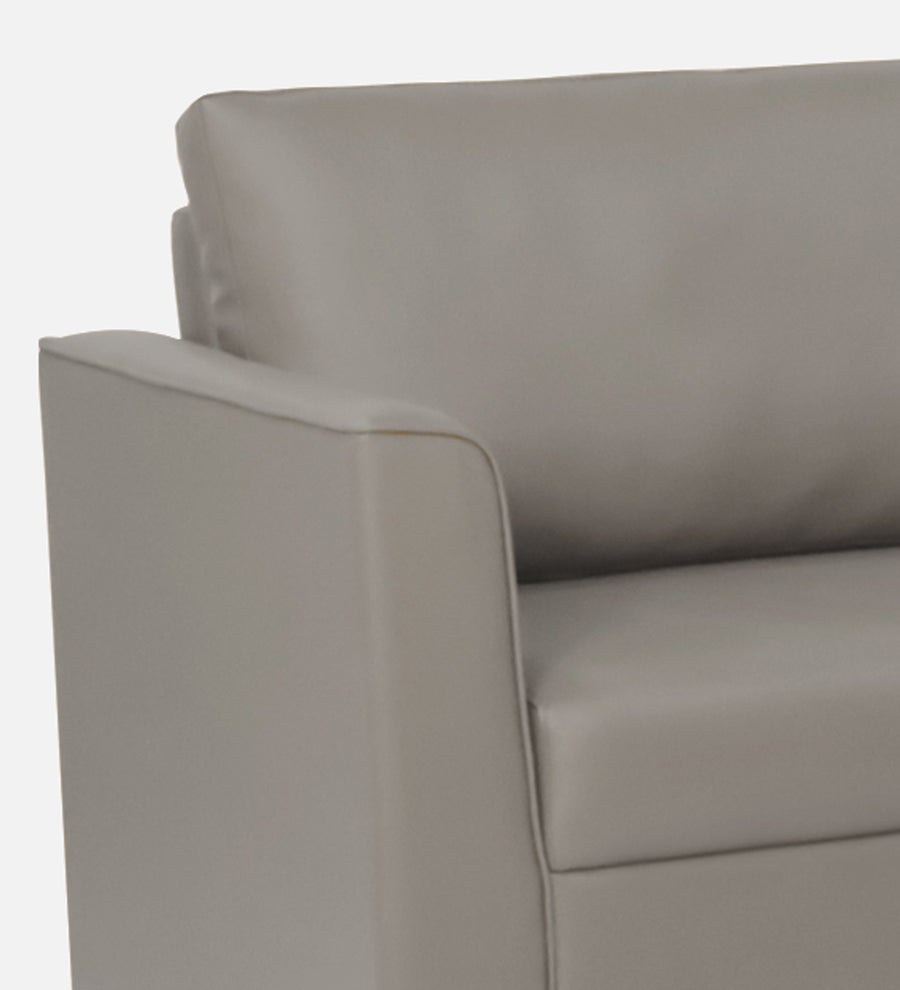 Victor Leatherette 1 Seater Sofa In Yellow Colour