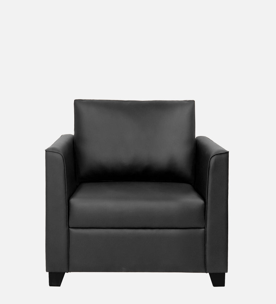 Victor Leatherette 1 Seater Sofa In Yellow Colour