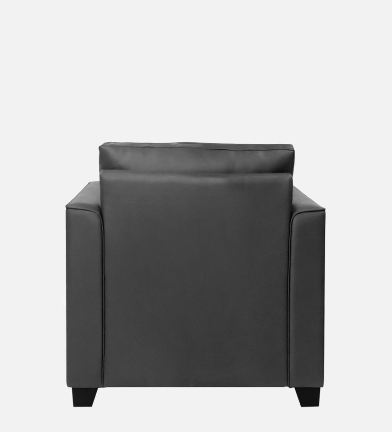 Victor Leatherette 1 Seater Sofa In Yellow Colour