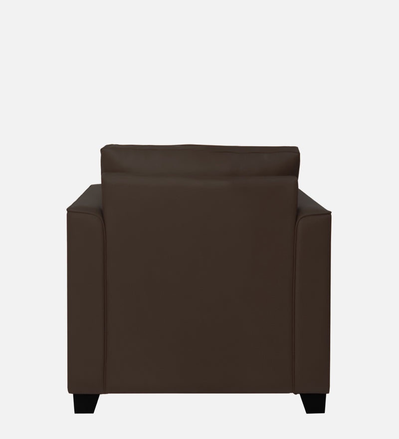 Victor Leatherette 1 Seater Sofa In Yellow Colour