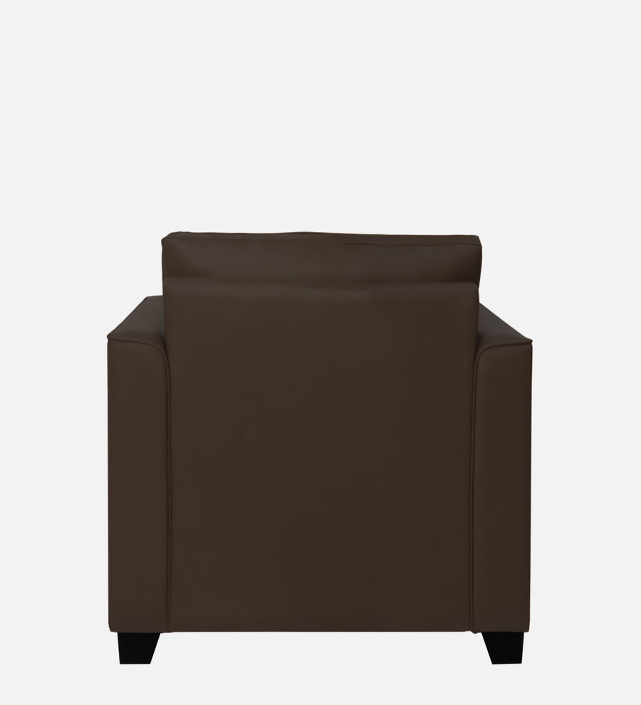 Victor Leatherette 1 Seater Sofa In Yellow Colour
