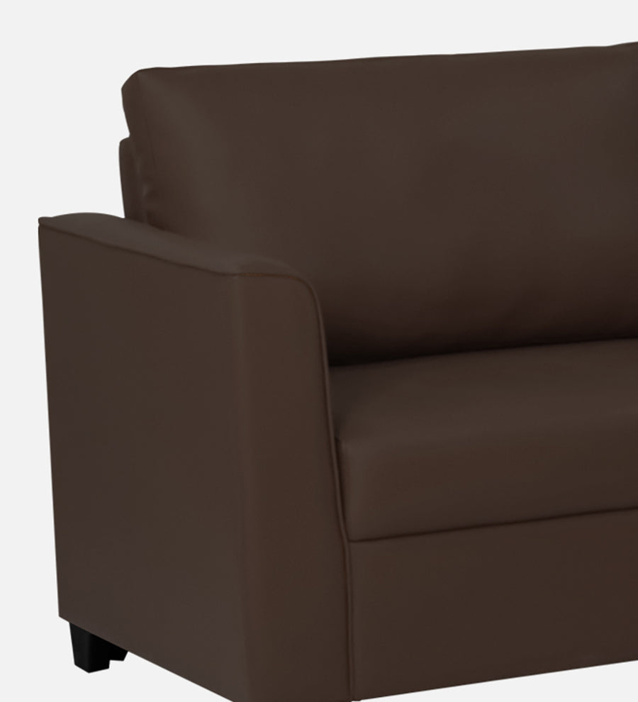 Victor Leatherette 1 Seater Sofa In Yellow Colour