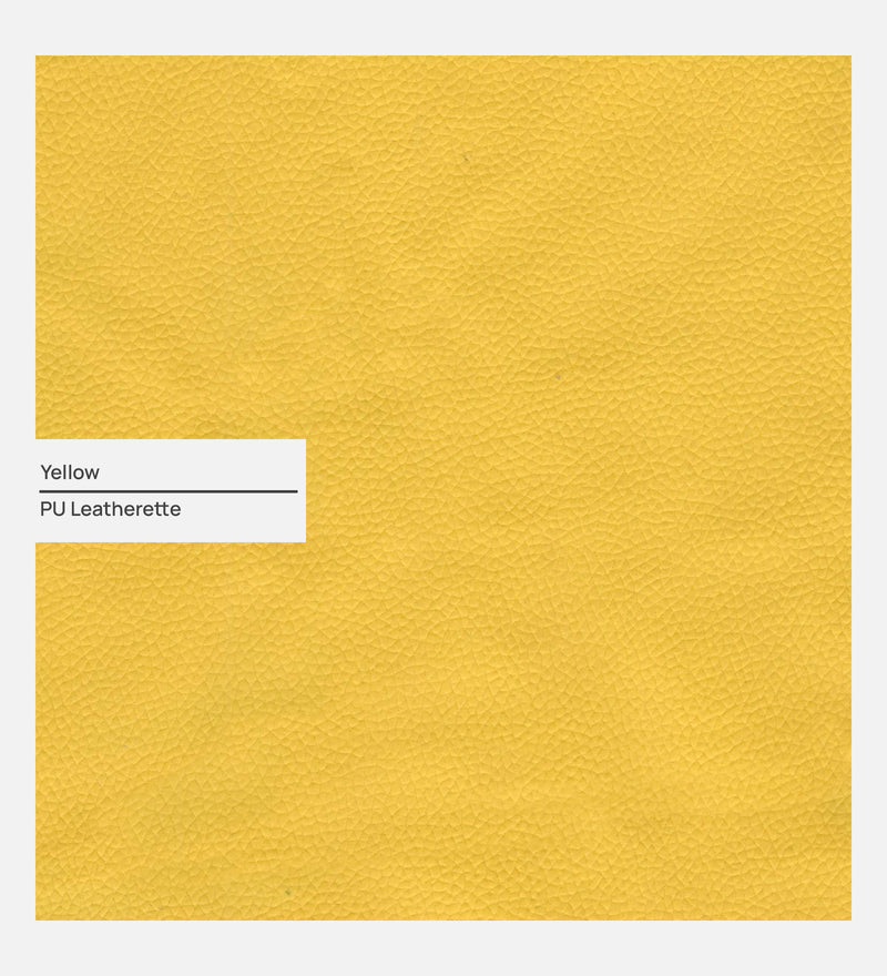 Victor Leatherette 1 Seater Sofa In Yellow Colour