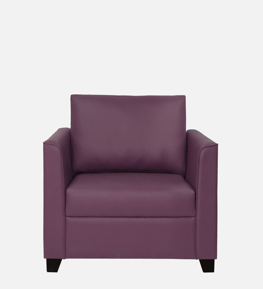 Victor Leatherette 1 Seater Sofa In Yellow Colour