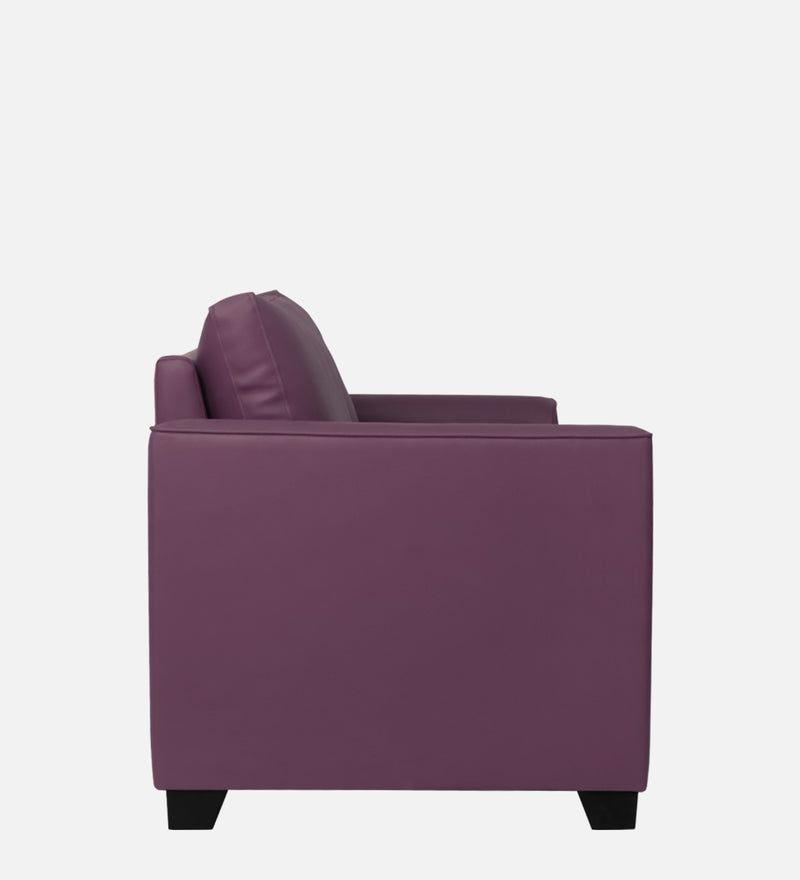 Victor Leatherette 1 Seater Sofa In Yellow Colour