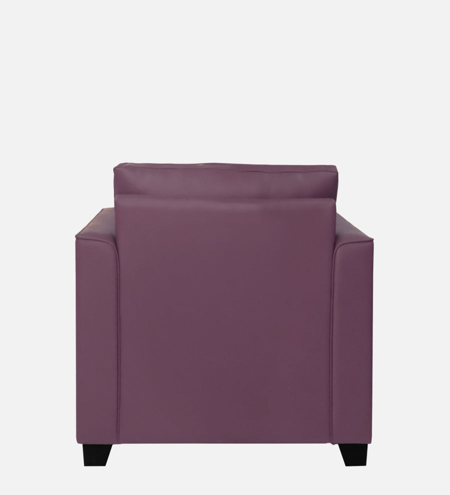Victor Leatherette 1 Seater Sofa In Yellow Colour