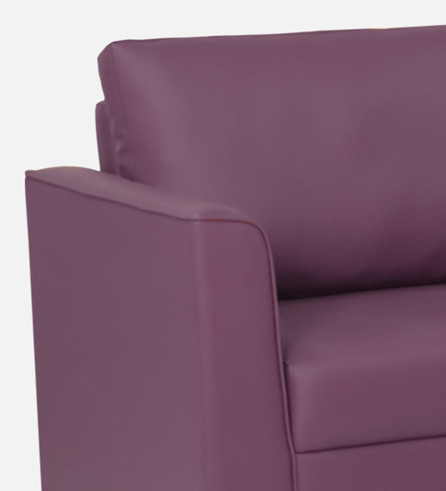 Victor Leatherette 1 Seater Sofa In Yellow Colour