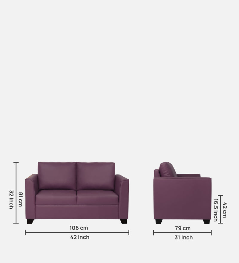 Victor Leatherette 2 Seater Sofa