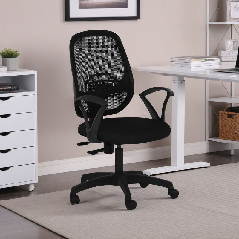 Virtue Medium Back Office Chair In Black Colour