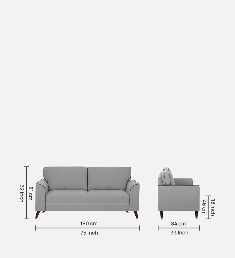 Zenith comfy Fabric 3 Seater sofa