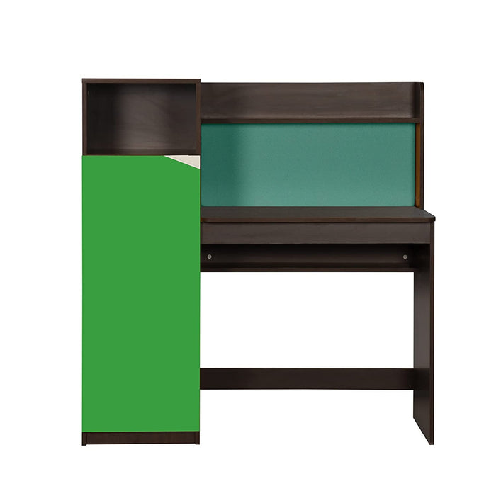 Zen Engineered wood Study Table Green Finish