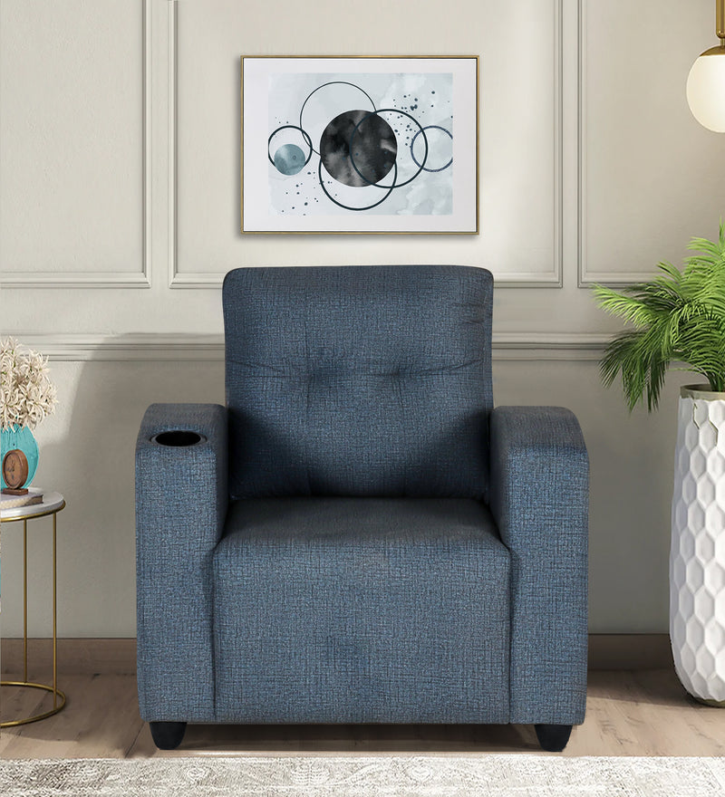 Zeus 1 Seater Fabric Sofa