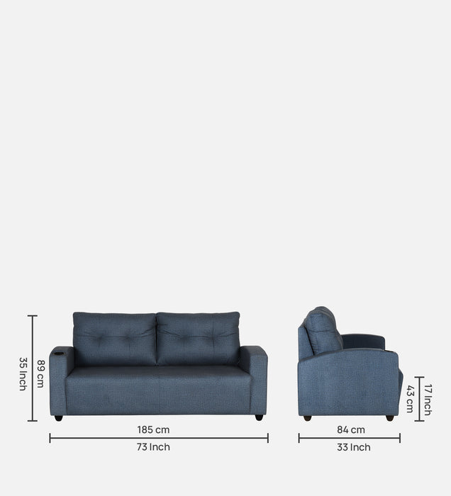 Zeus 3 Fabric Seater Sofa