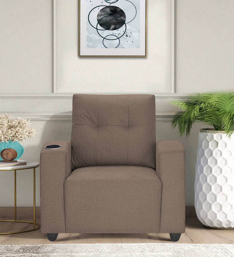 Zeus 1 Seater Fabric Sofa