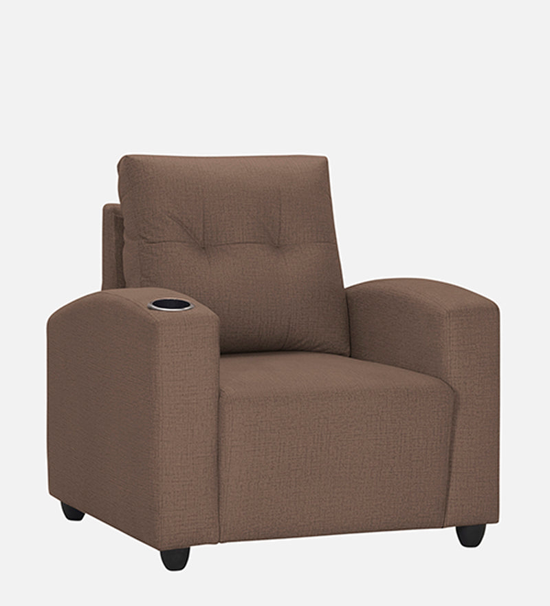 Zeus 1 Seater Fabric Sofa