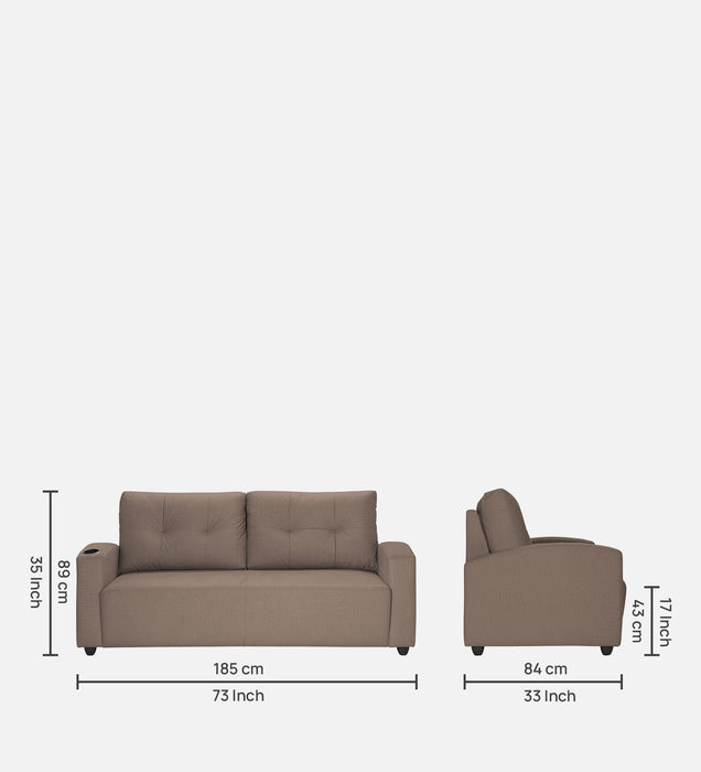 Zeus 3 Fabric Seater Sofa