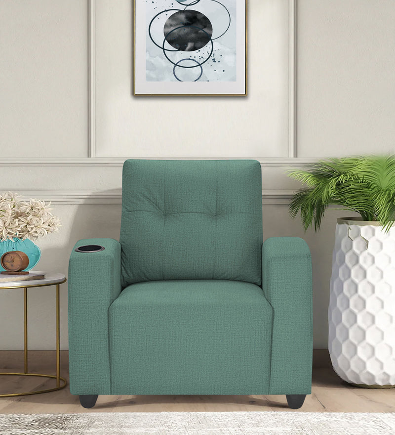 Zeus 1 Seater Fabric Sofa