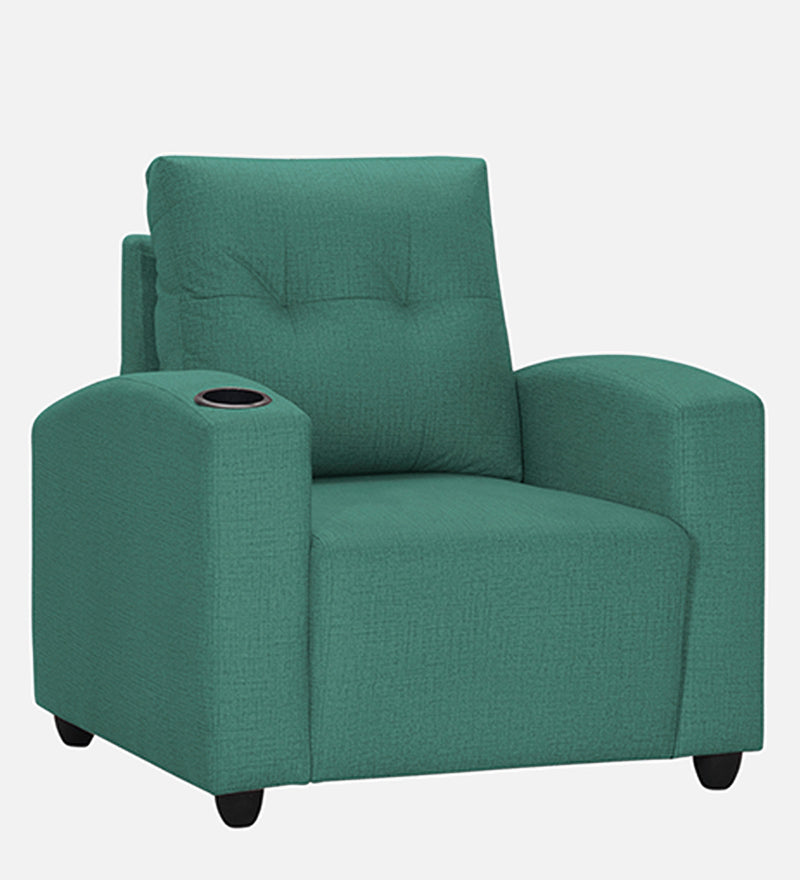 Zeus 1 Seater Fabric Sofa