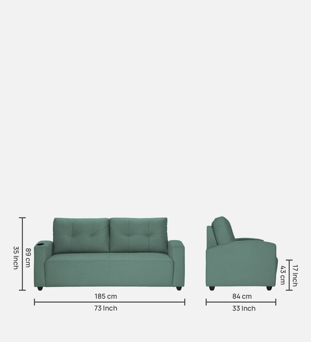 Zeus 3 Fabric Seater Sofa