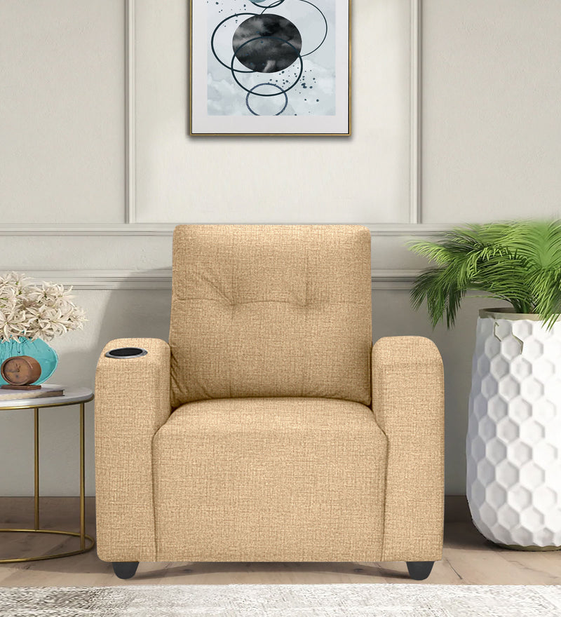 Zeus 1 Seater Fabric Sofa