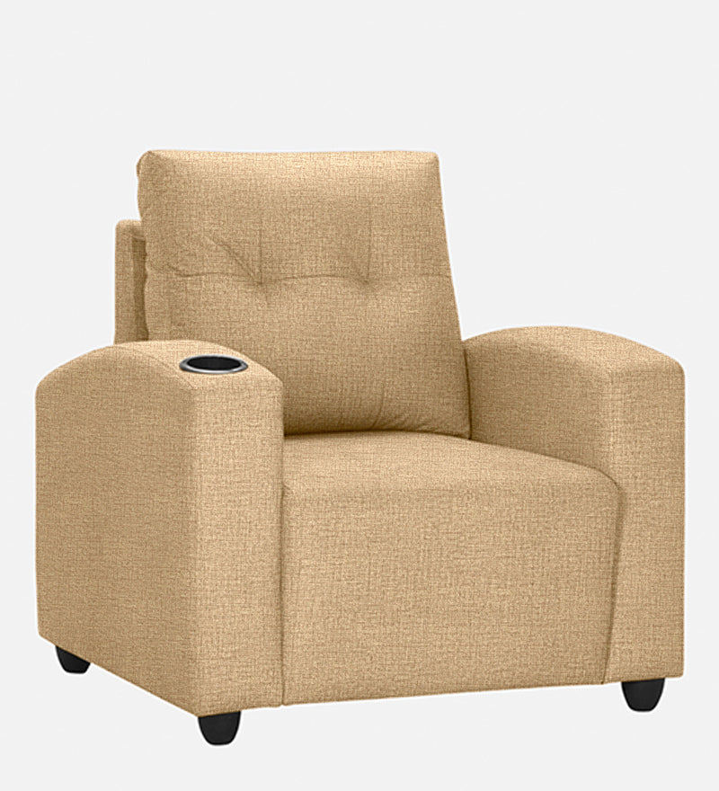 Zeus 1 Seater Fabric Sofa
